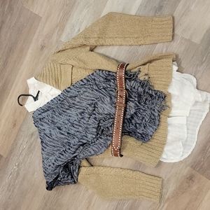 Cable knit cardigan